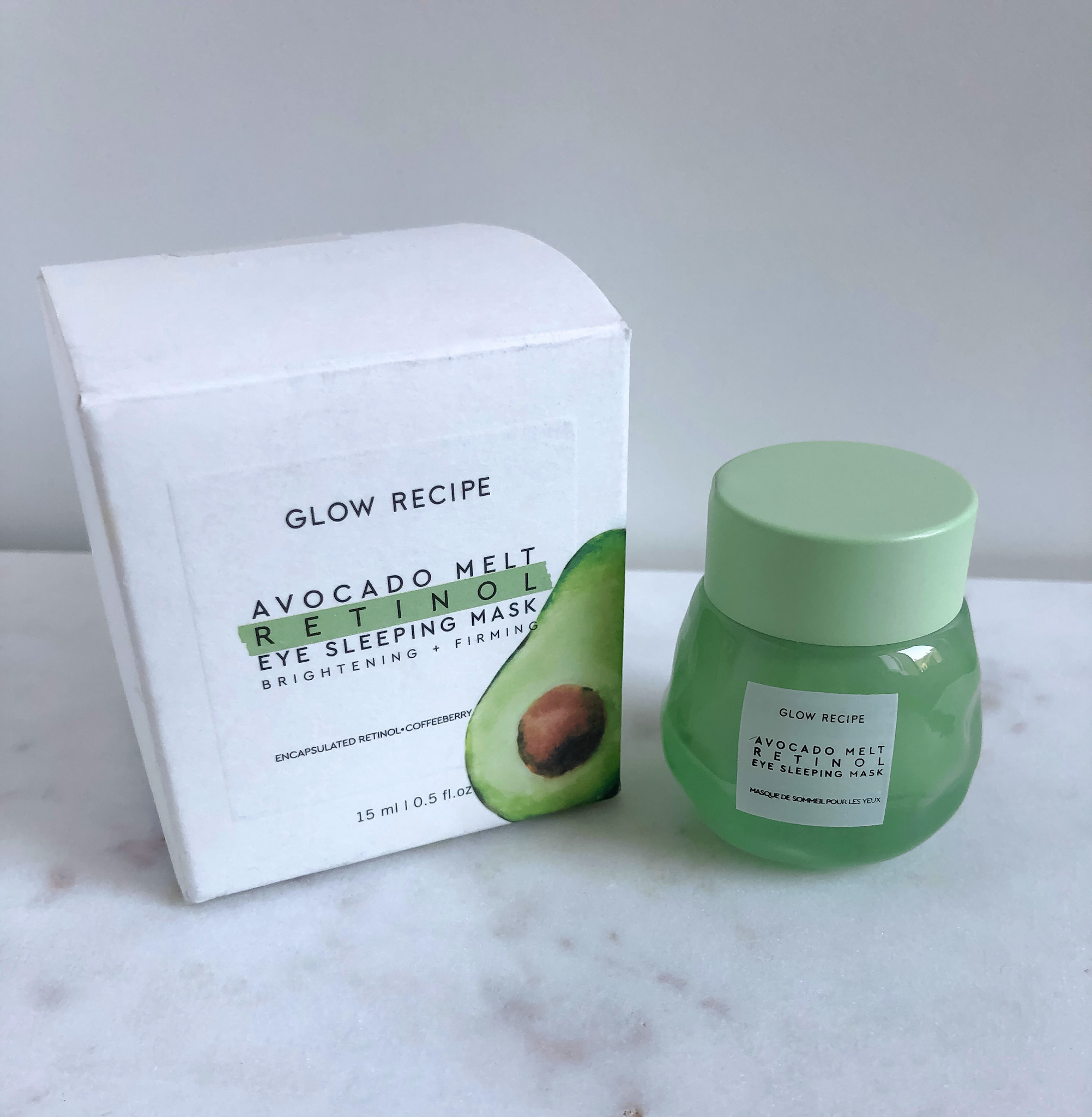 Glow Recipe Avocado Melt Retinol Eye Sleeping Mask_Recenzija